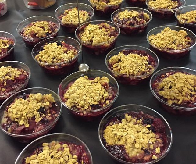 Bumble berry crisp served by Friends Catering